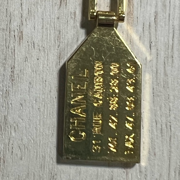 Zipper Pull Gold Plated Dog Tag - Picture 2 of 5